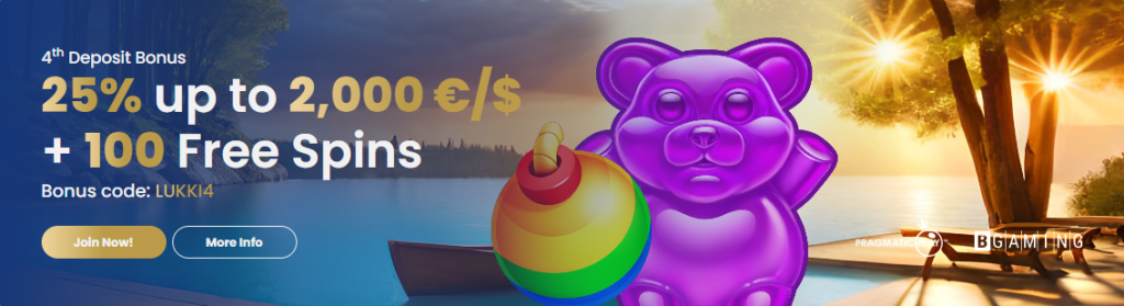 lukki fourth deposit casino bonus